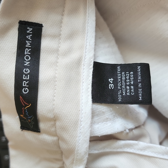 Men's Greg Norman Golf Shorts With Pleated Front Size 34 - Picture 6 of 6